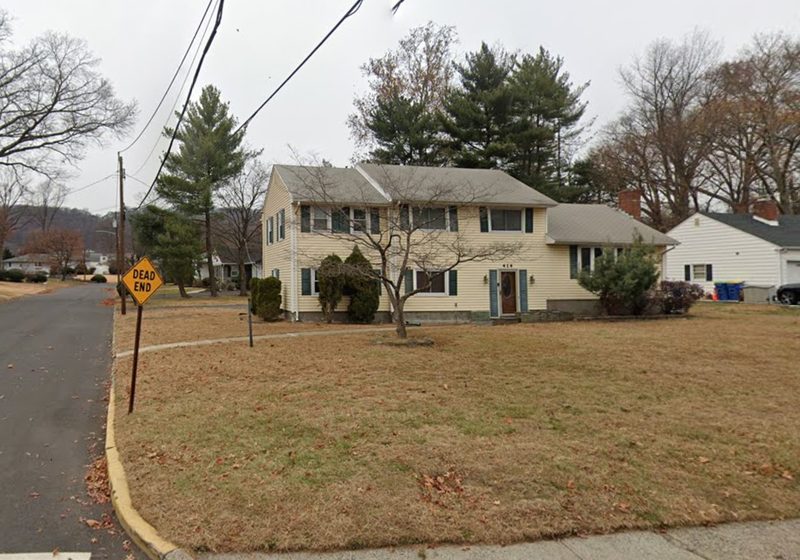 Two-story colonial on a corner lot in North Plainfield, NJ