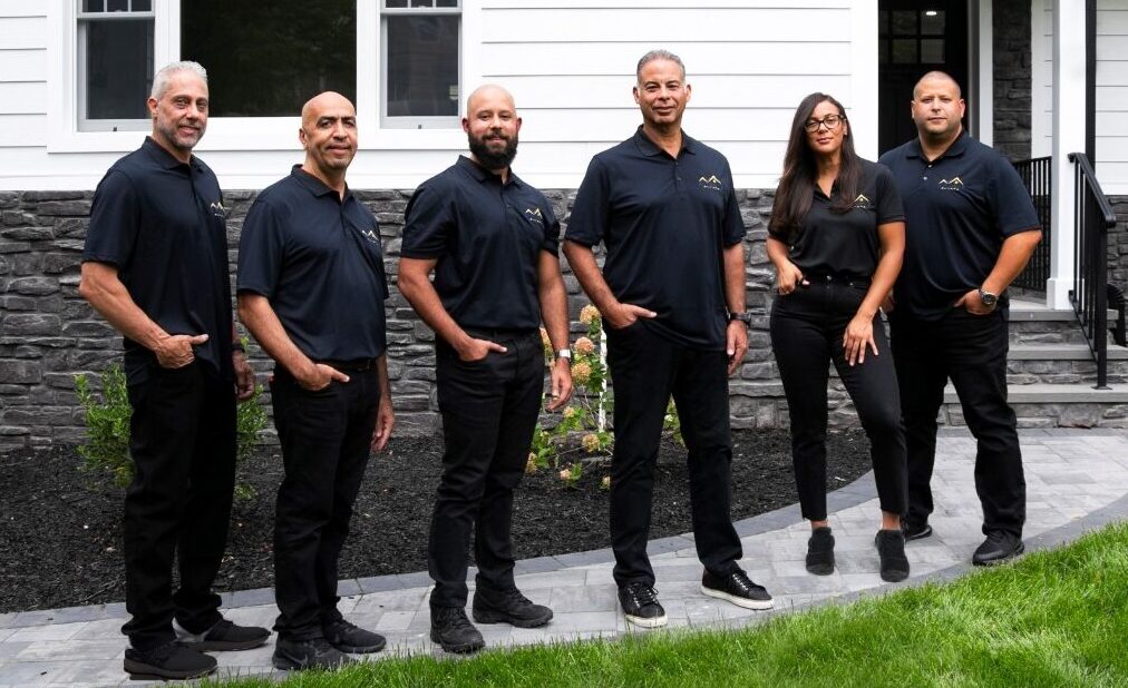 Our team in front of a New Jersey home